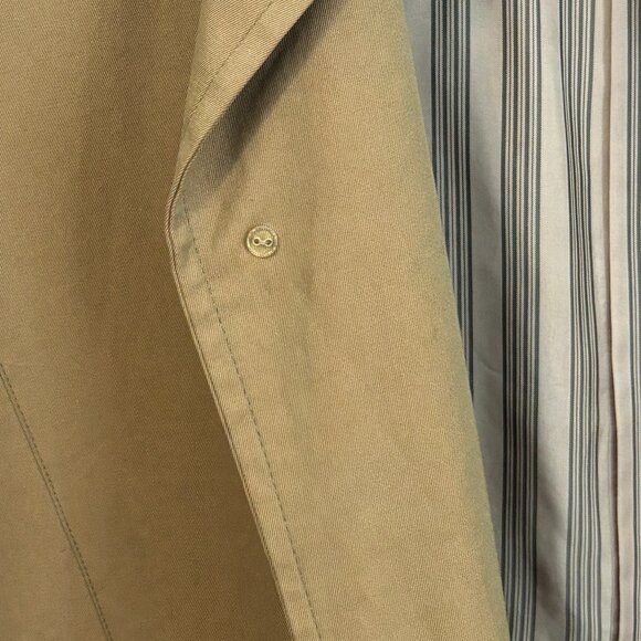Issey Miyake Sport Jacket Vintage Chore Trench Khaki Brown Collared Coat Button - Picture 11 of 14